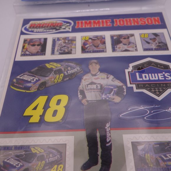 Jimmie Johnson 48 Lowes Spiral Notepad & Collectible Stamp Stickers - Picture 7 of 14